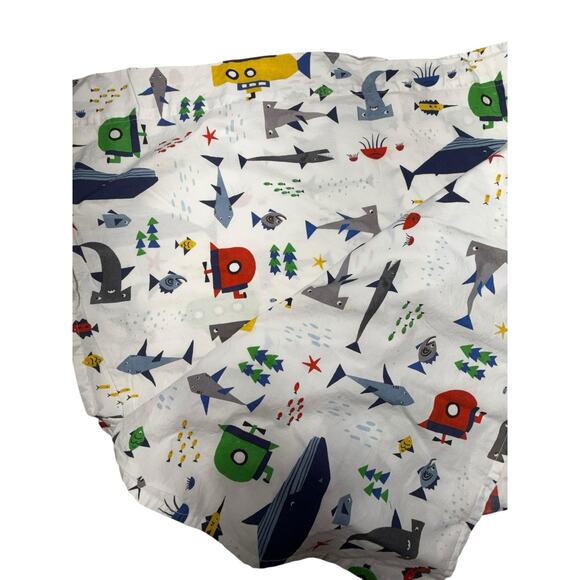 Pottery Barn Ocean Explorer Flat Sheet / Pillow Case Twin Organic Cotton - Picture 3 of 7